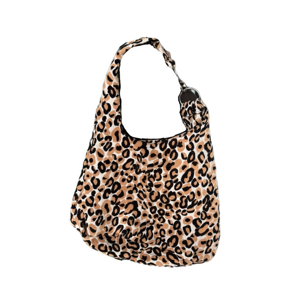 Leopard print oversized purse